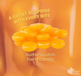 A Great Surprise Premium Butterscotch Hard Candy - 4 lb - Individually Wrapped Butterscotch Candy Discs Buttons - Classic Creamy & Old Fashioned
