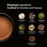 SIMPL DOSE Mushroom Coffee - 55 Servings | Focus, Energy & Mood | USA Made | Everyday Instant Coffee with Lion’s Mane, Chaga, Cordyceps, Reishi & More