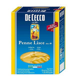 De Cecco Pasta Dececco Enriched Macaroni Penne Lisce, 1 Pound -- 12 per case.