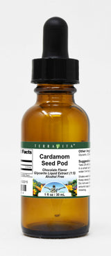Cardamom Seed Pod Glycerite Liquid Extract (1:5) - Chocolate Flavored (1 oz, ZIN: 522215) - 3 Pack