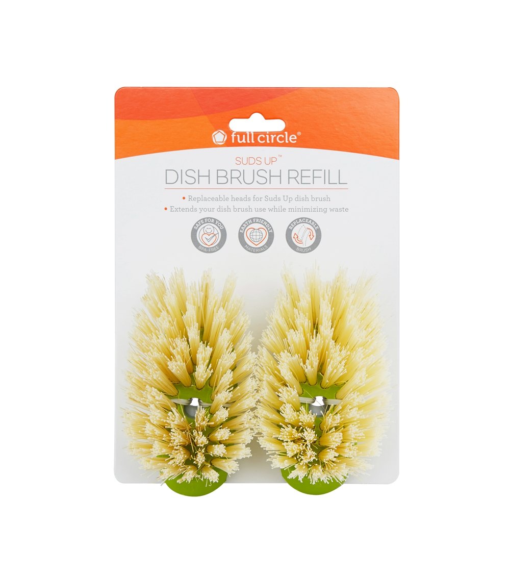 Full Circle Suds Up Soap-Dispensing Dish Sponge Refill - Built-In Soap Dispenser, Dual-Sided, Non-Scratch, Kitchen Cleaning, Dishes, Pots, Pans