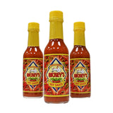 RICKEY'S Original World Famous Sauce, Gourmet Hot Sauce with Aged Red Peppers, Distilled Vinegar, Salt, Granulated Garlic, in a Bottle, 5 oz.