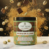 Oh! Crema Dubai in a Jar - Milk Chocolate & Italian Pistachio Spread with Kadayif Kataifi Crunch | Belgian Chocolate Filling for Desserts, Toast