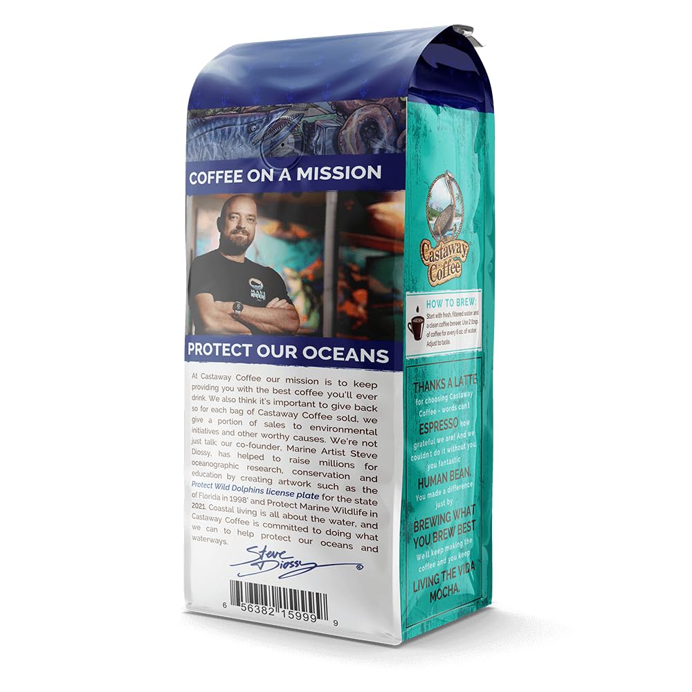 Castaway Coffee Dark Roast 12 oz Ground Coffee