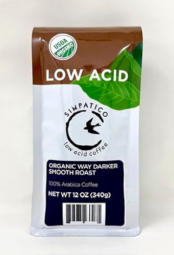 Simpatico Low Acid Coffee - Regular - Organic Way Darker - Ground (12oz bag)