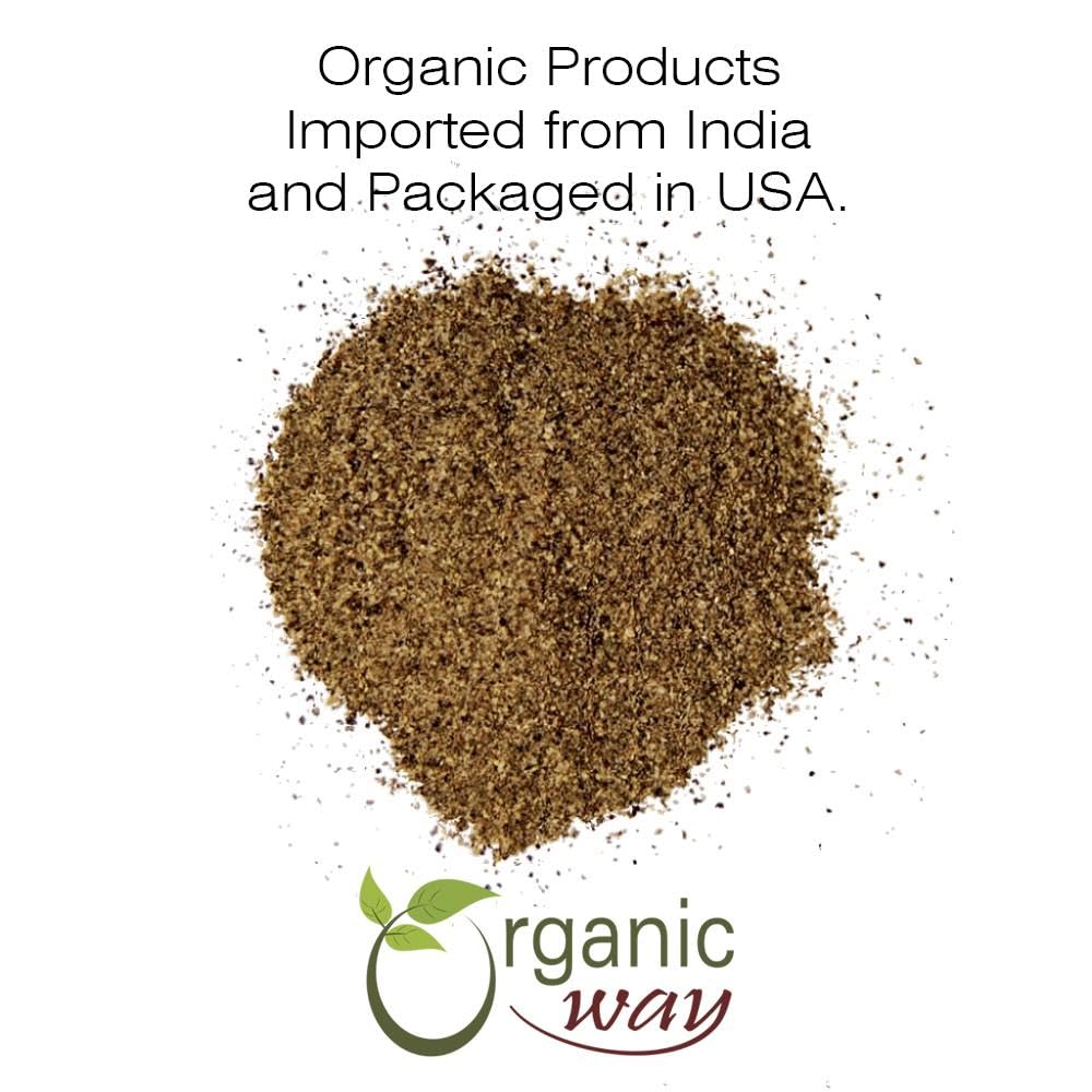 Organic Way Premium Black Pepper Powder (Black Tellicherry Peppercorn) - Adds Flavour & Aroma | Organic & Kosher Certified | Raw, Non GMO & Gluten