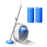 SOPAMI Disposable Toilet Cleaning System, Toilet Wand Kit with 16 Refills, 17-Inch Handle, Wall-Mounted or Floor-Standing Holder for Routine Bathroom