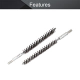 Utoolmart Stainless Steel Wire Tube Cleaning Brush, Round Chimney Cleaning Brush, M6 Threaded Interface Cleaning Brush, 12mm Diameter 160mm Length