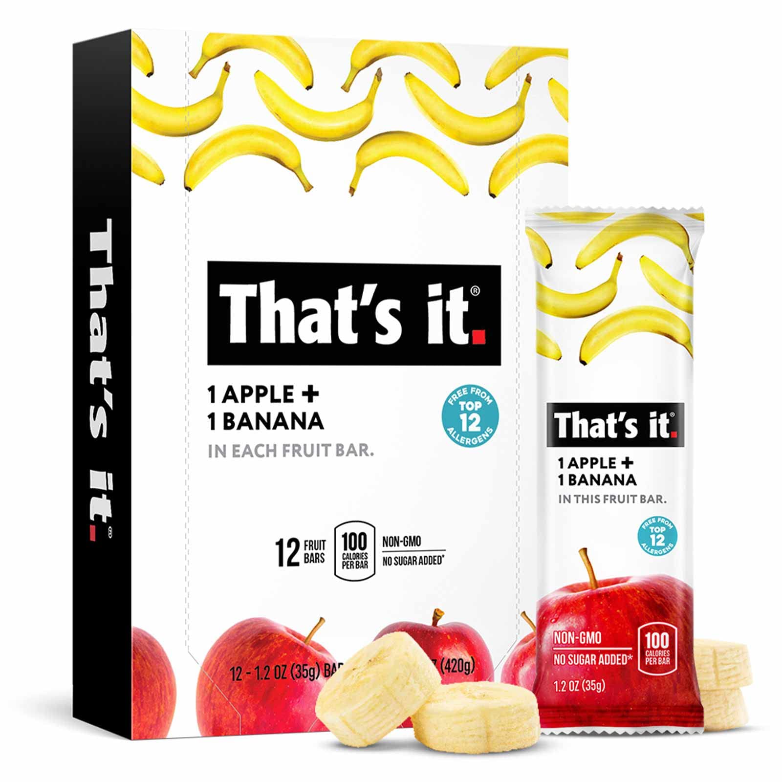 That’s it. Variety, 100% Natural Real Fruit Bar, High Fiber Vegan, Gluten Free Healthy Snack, Paleo for Children & Adults, Non GMO No Added Sugar