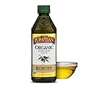 Pompeian Robust Organic Extra Virgin Olive Oil - 16 Fl Oz - First Cold Pressed Olive Oil for Cooking - Full-Bodied Taste for Dressings and Marinades