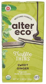Organic Sweet Ginger Truffle Chocolate Thins