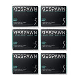 RESPAWN by 5 Sugar Free Focus Chewing Gum 6ct Variety Pack 90 Sticks, Cool Mint, 80 Count
