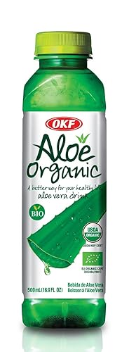 OKF Organic Aloe Vera Drink, 16.9 Fluid Ounce (Pack of 20)