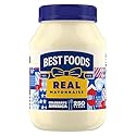 Best Foods Real Mayonnaise Mayo Jar For A Creamy Sandwich Spread or Condiment Gluten-Free, Made With 100% Cage-Free Eggs 30 oz