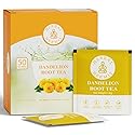 Dandelion Root Tea Bags 50 Count, Mild & Earthy Flavor Herbal Detox Tea - 100% Natural Ingredients, No Artificial Additives or Chemicals