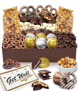 From You Flowers - Get Well - Belgian Chocolate Covered Snack Tray