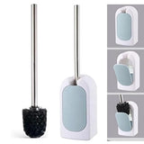 REBOLLITA Toilet Bowl Brush and Wall Mounted Holder, Premium Quality, with Stainless Steel Handle and Durable Bristles for Bathroom Deep Cleaning