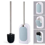 REBOLLITA Toilet Bowl Brush and Wall Mounted Holder, Premium Quality, with Stainless Steel Handle and Durable Bristles for Bathroom Deep Cleaning