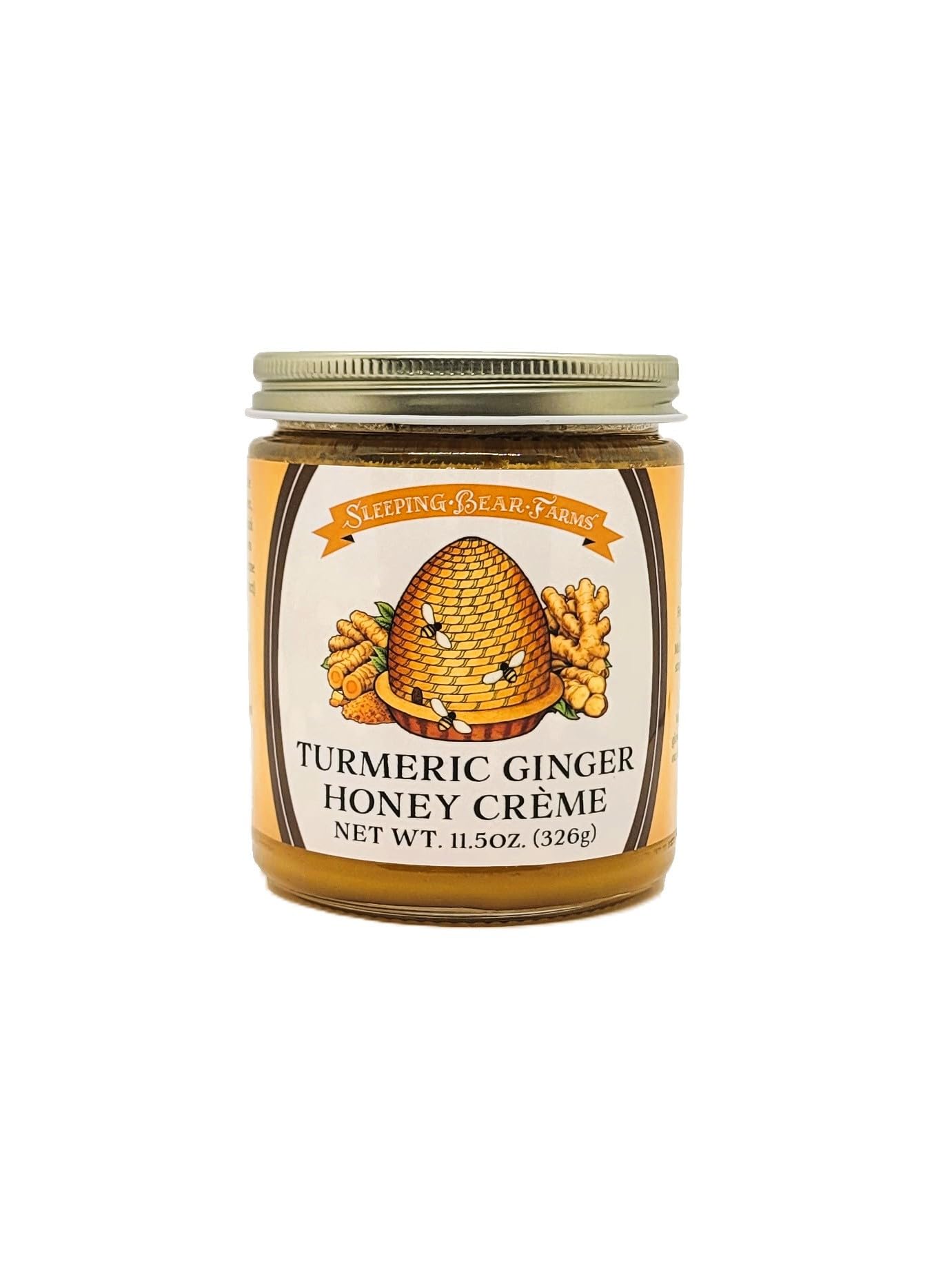 Turmeric Ginger Honey Creme - 11.5 oz. - Sleeping Bear Farms