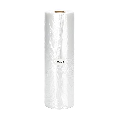 Immuson 12" x 20" Plastic Produce Bag on a Roll Food Storage Bags Clear Plastic Produce Bag for Fruits, Vegetable,Bread, Kitchen Bags (350 Bags-1