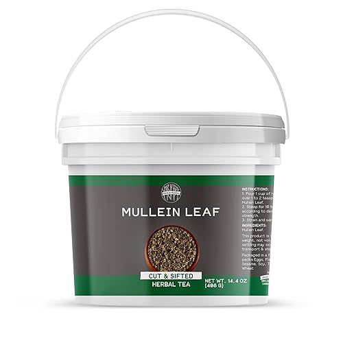Birch & Meadow 1 Gallon of Mullein Leaf, Cut & Sifted, Herbal Tea