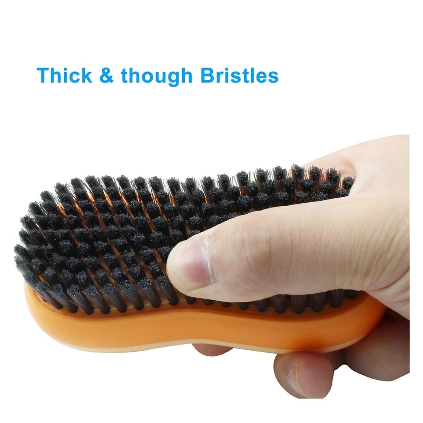 Double-Sided Laundry Stain Remover Brush, Soft Bristle And Silicone Scrubber For Clothes Shoes, Portable Household Cleaning Tool With Ergonomic