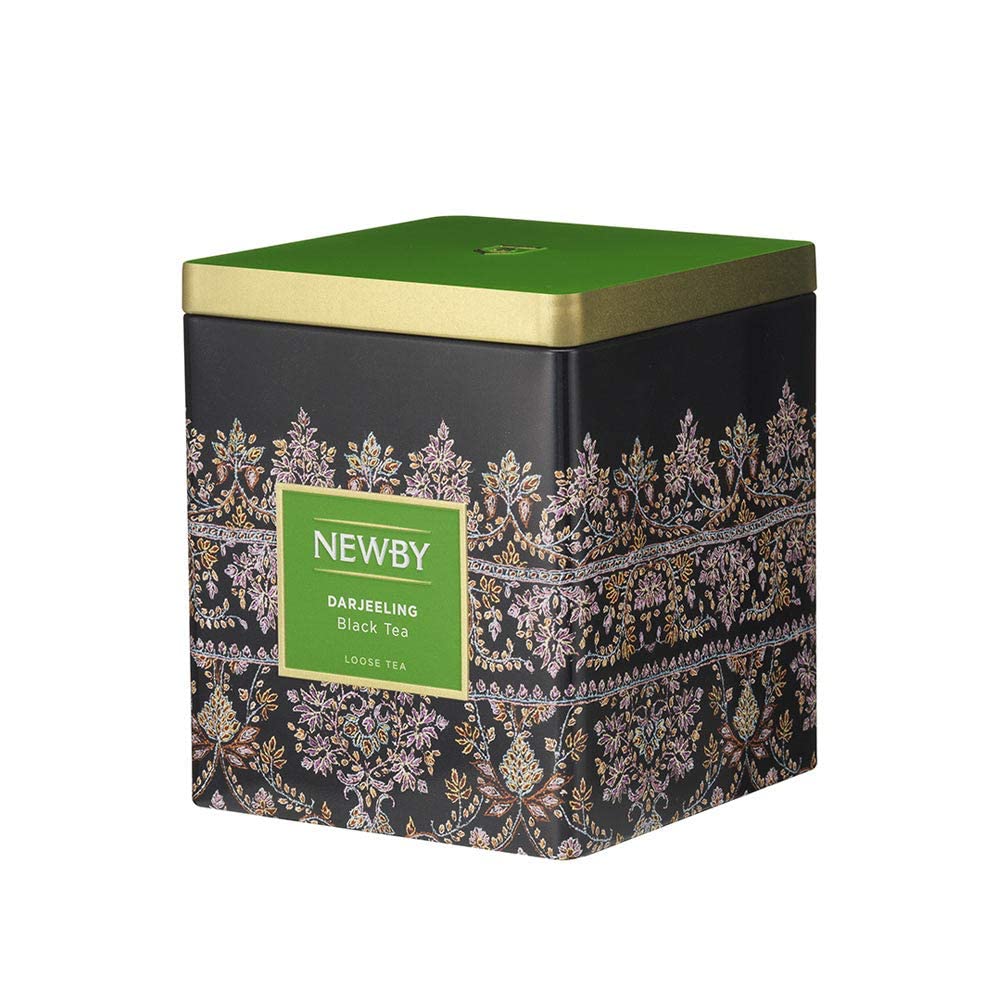 Newby Teas Darjeeling Classic Caddy - Premium Loose Leaf Black Tea 100g - Single Origin Tea with Muscatel Notes - Luxury Gift Tin from India