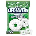 LIFE SAVERS Wint-O-Green Sugar Free Green Bag Individually Wrapped Breath Mints Hard Candy, 6.25 Oz Bag