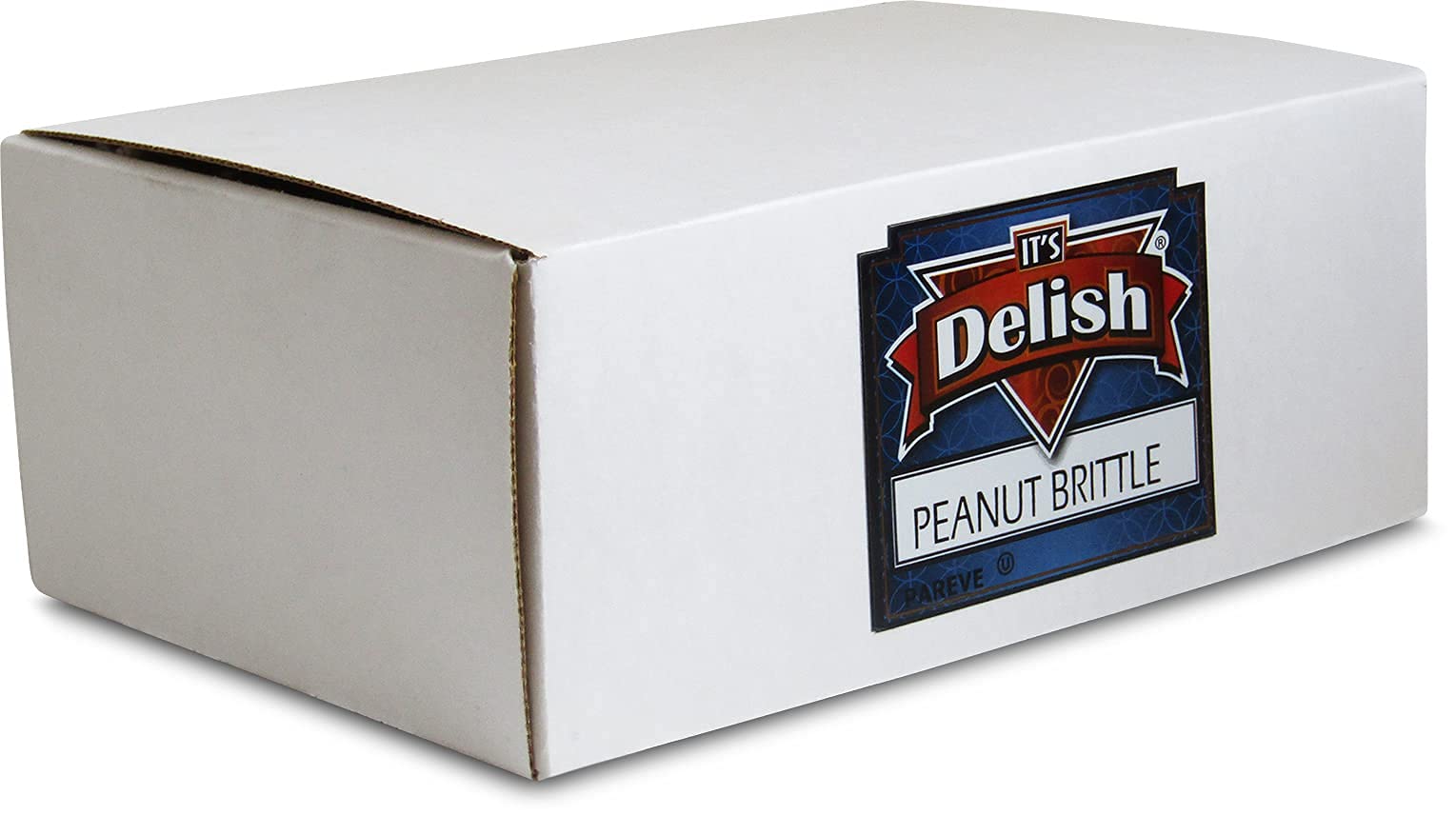 Gourmet Peanut Brittle by It's Delish, 6 LBS Bulk Box - Old Fashion Style Peanut Brittle in Square Cut Pieces - Sweet & Crunchy Candy in Bulk Great