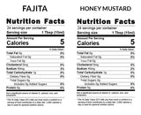 Duo Sauce NuSauce 12oz Bottle (Honey Mustard and Fajita) Low Calorie Sauces with Premium Ingredients