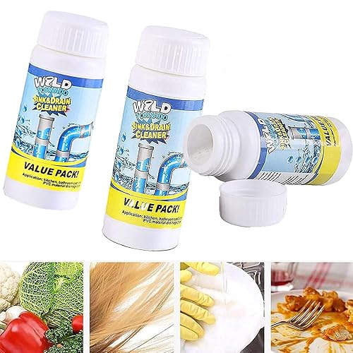 Wild Tornado Pipe Dredging Deodorizer openers Powerful Pipe Dredging Agent Powerful Sink Drain Cleaner for Kitchen Sewer Toilet Brush Closestool