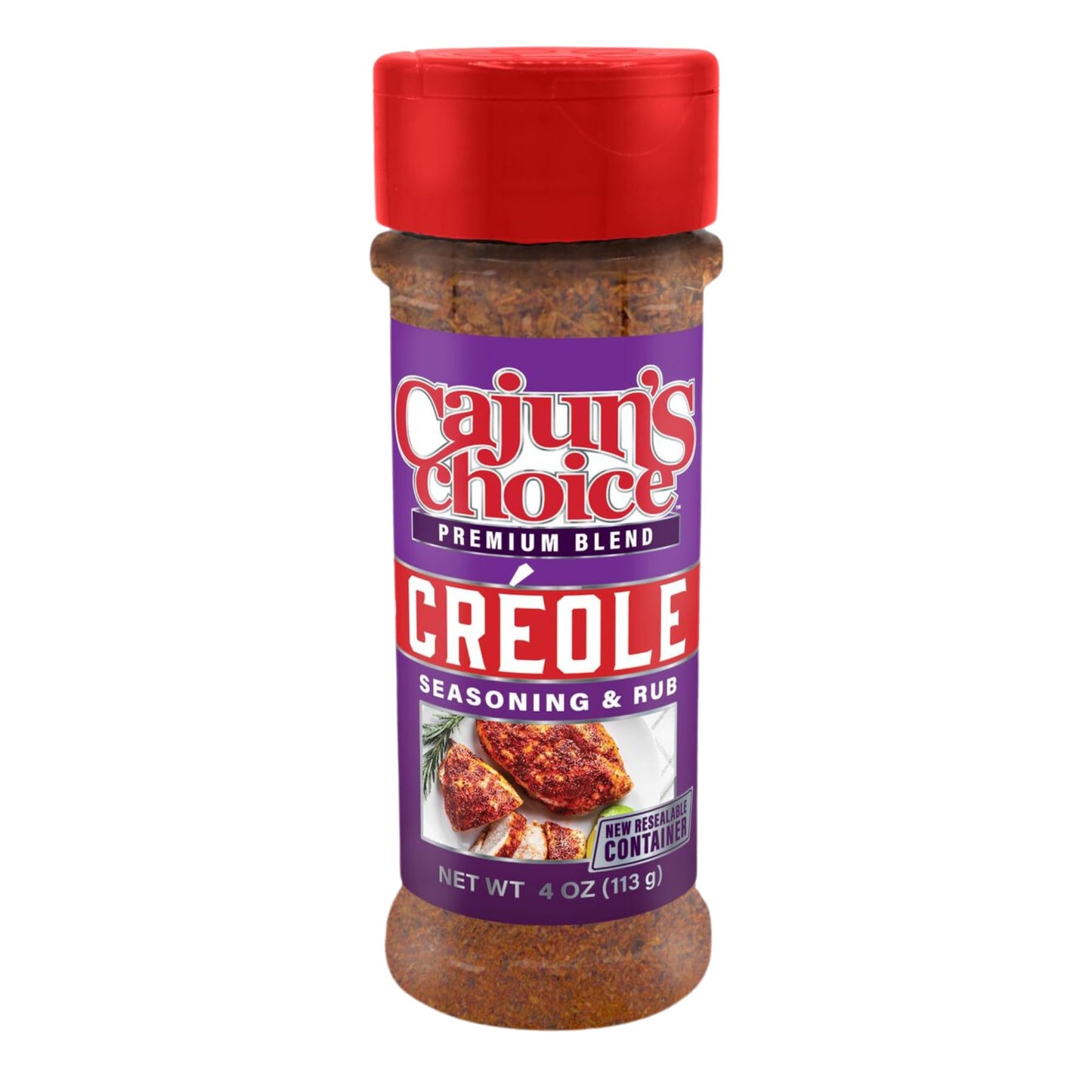Creole Seasoning 3.8 oz Cajun's Choice Louisiana Foods (Pack of 6)