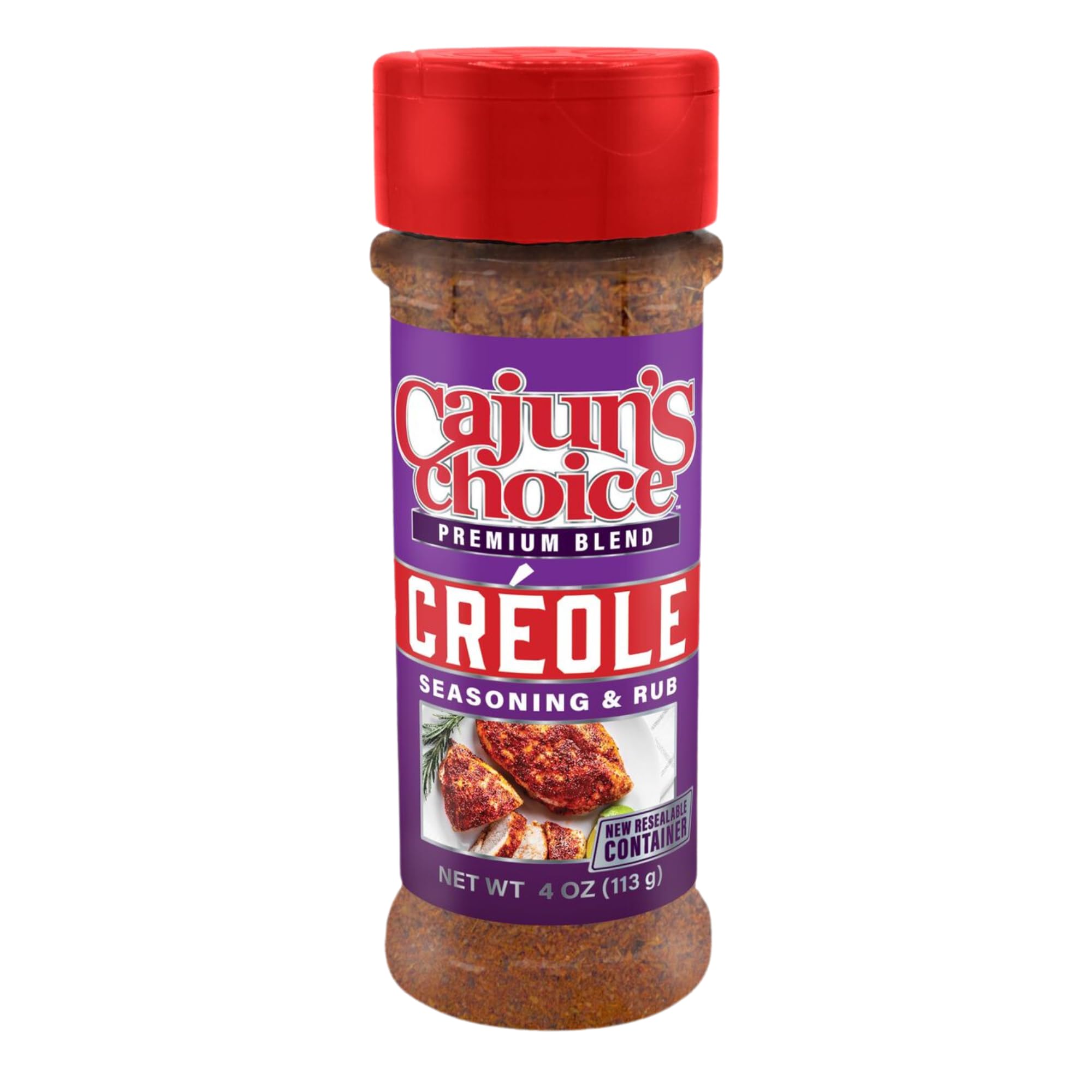 Creole Seasoning 3.8 oz Cajun's Choice Louisiana Foods (Pack of 6)