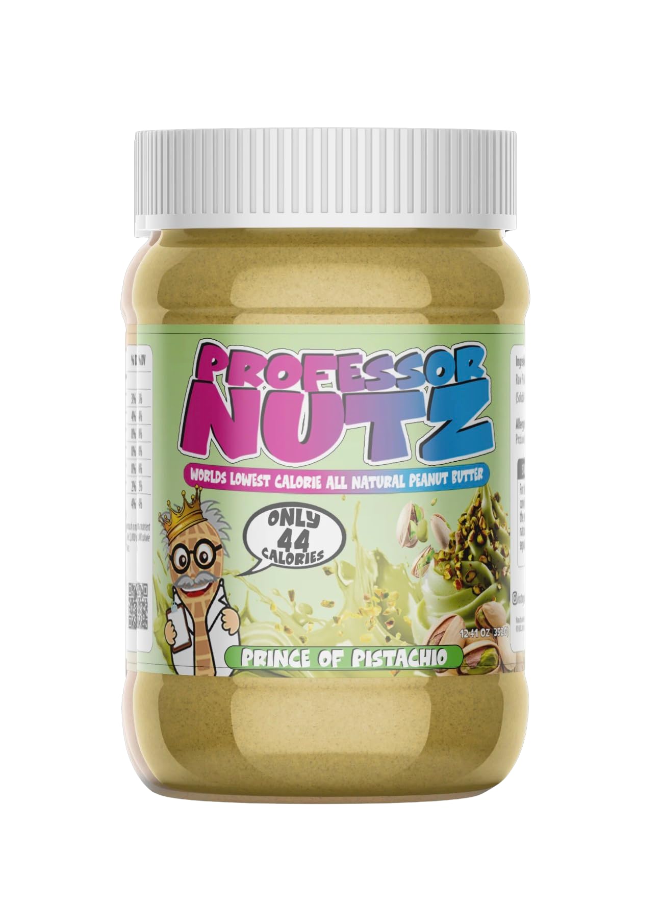 Professor Nutz Organic Peanut Butter- Low Calorie, Nut Butter, Natural Peanut Butter, Natural Fiber, Healthy Peanuts, Great source of Protein, 30