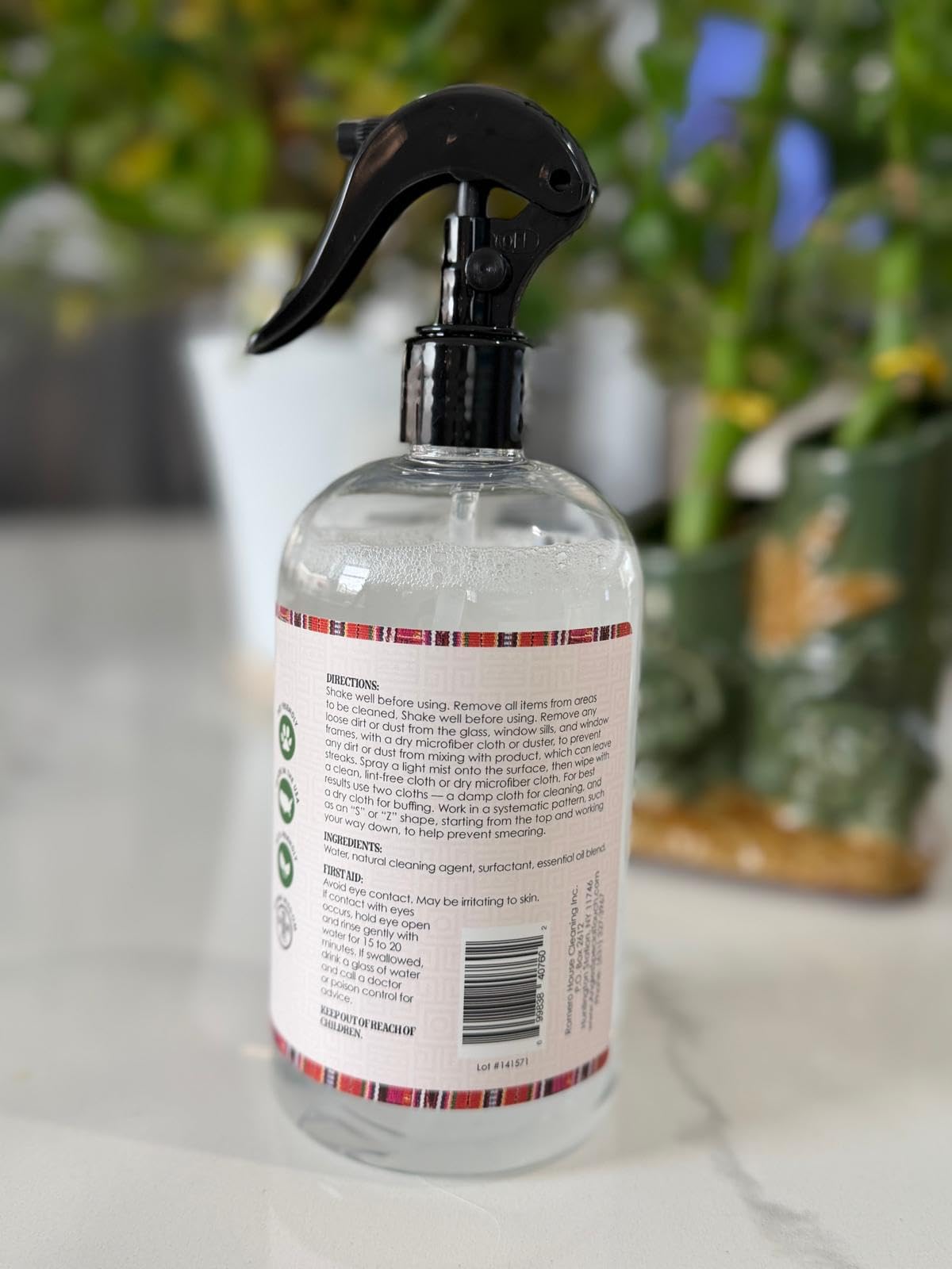 Angie's Special Touch Natural Glass & Mirror Cleaner, 99% Naturally Derived, No Harsh Chemicals, 16 fl oz