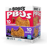 Bobo's PB&J Variety - Grape & Strawberry, Simple Ingredients, Whole Grain Oats, Plant Based, Non-GMO, Gluten Free Breakfast Bars, Healthy Snacks