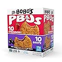 Bobo's PB&J Variety - Grape & Strawberry, Simple Ingredients, Whole Grain Oats, Plant Based, Non-GMO, Gluten Free Breakfast Bars, Healthy Snacks