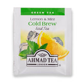 Ahmad Tea Green Tea, Cold Brew Lemon and Mint Teabags, Iced Tea, 20 ct (Pack of 6) - Caffeinated and Sugar-Free