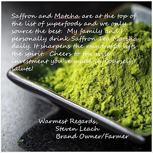 Saffron Tea Matcha ? Luxury Super Tea ? 6 Brew Pouch