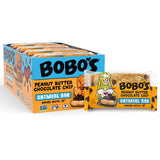 Bobo's Peanut Butter Chocolate Chip Oat Bars, Simple Ingredients, Whole Grain Oats, Plant Based, Gluten Free Breakfast Bars, Non-GMO, Healthy Snacks