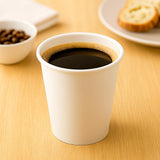 Lakesstory 50 Pack 8 oz Disposable Paper Cups - Small White Paper Cups for Hot & Cold Drinks, Water, Coffee, Tea, Mouthwash, Bathroom, Office, Party