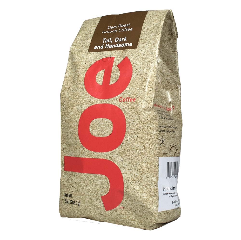 Joe Knows Coffee Tall and Handsome Dark Roast Ground Coffee, 2 Pound