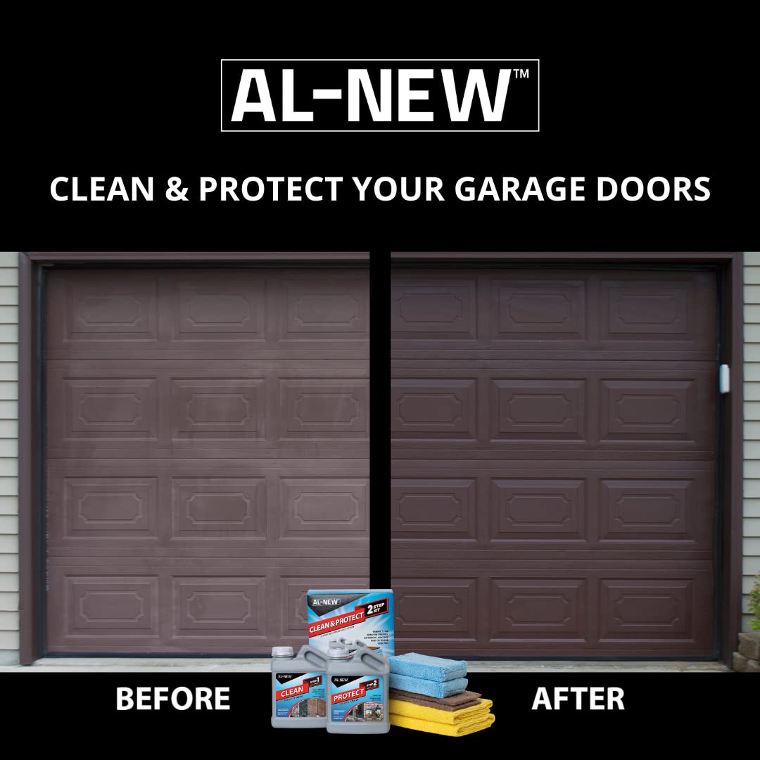 AL-NEW 2 Step Clean & Protect Kit | Clean, Restore, & Protect Your Outdoor Patio Furniture, Garage Doors, Exterior Lights, Window Frames, and More (16