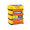 ETERNA Double Action Sponge, Heavy Duty Scrub Sponge, Non-Scratch, Ideal for Washing Dishes and Cleaning Kitchen (12 Units)