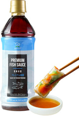 Soeos Fish Sauce, 16.9 fl oz (500ml), Savory Flavor, Premium Fish Sauce for Cooking, Crafted for Dressings and Marinades, Naturally Fermented for Rich