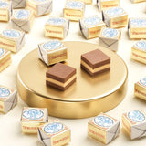 Venchi Cremino Classic 1878 Chocolate 24-Piece Elegant Gift Box - Smooth White Chocolate with Cream Almond Paste between layers of Milk Gianduja