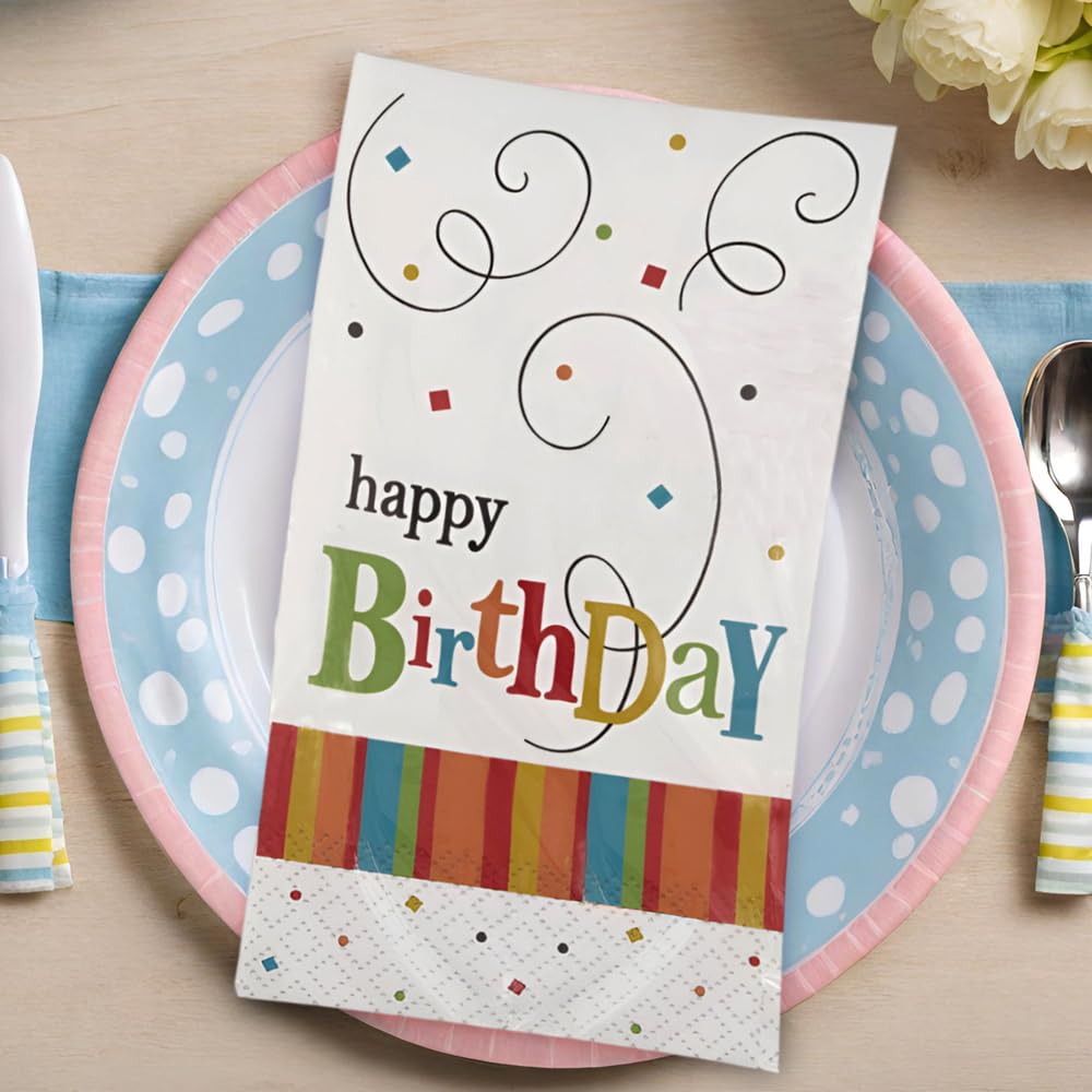 Birthday Confetti Guest Paper Towels | 12.9" x 15.7" | 24 Pcs