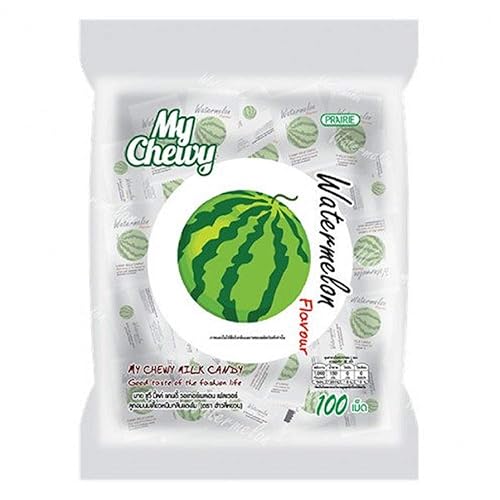My Chewy Milk Candy, Soft Chewy Candy 100 tablet, Size 360g (WATERMELON)
