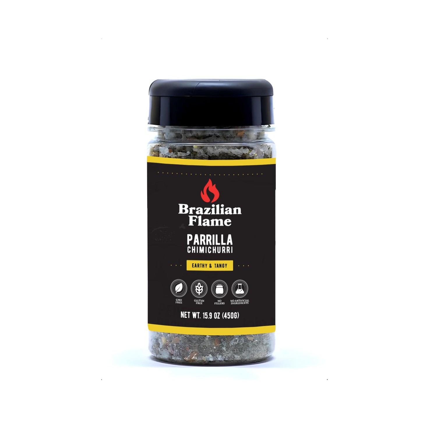 Brazilian Flame Parrilla Seasoning - Brazilian Flame Set - Sea Salt - Sea Salt & Pepper - Sea Salt & Fine Herbs - Boudin Pepper & Garlic - Chimichurri