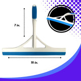 A1 Unlimited Squeegee with Soft Grip Handles 10 in., Home Kitchen Multipurpose Windows Shower Glass Doors Bathroom Car Windshield Mirrors Tiles